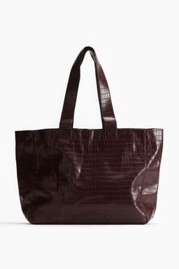 H&M - Women Red Coated Shopper Bag