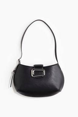 H&M - Women Black Buckle-Detail Shoulder Bag