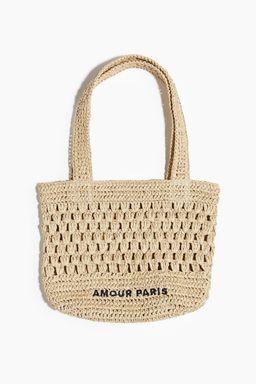 H&M - Women Beige Straw Tote Bag