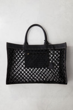 H&M - Women Black Knotted Shopper Bag