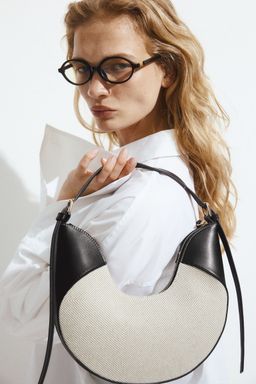 H&M - Women Beige U-Shaped Shoulder Bag