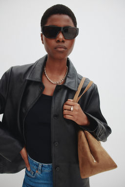 H&M - Women Brown Rectangular Shoulder Bag