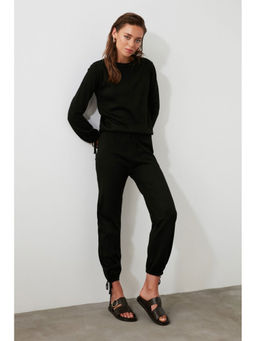 Trendyol - Black Tie Sleeve Lounge Co-Ord Set 2