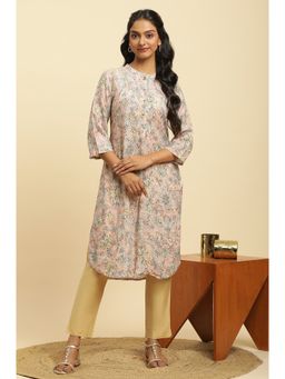 W - Multi-Color Floral Kurta
