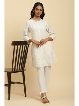 W - White Embroidered Tunic