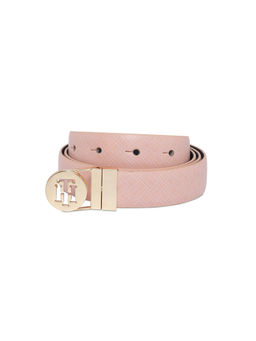 Tommy Hilfiger - Women Riza Reversible Leather Belt - Pink & Navy Blue