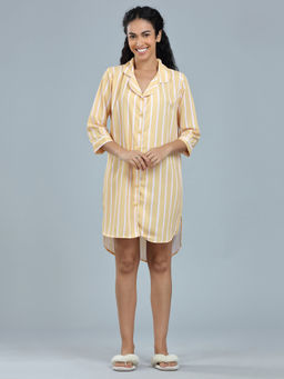 Velure - Stripes Short Night Shirt