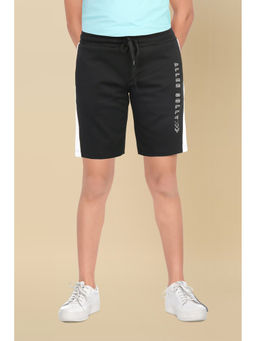 Allen Solly - Boys Black Regular Fit Shorts