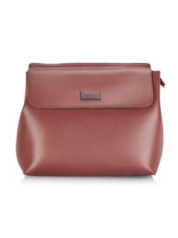 Caprese - Brown Trinity Medium Saddle Backpacks