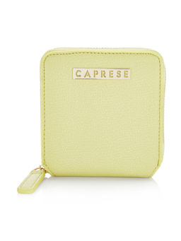 Caprese - Ariel Zip-Around Small Pastel Yellow Wallet
