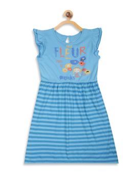Elle Kids - Blue Round Neck Dress
