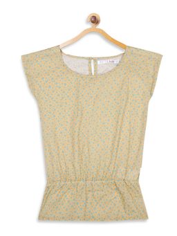 Elle Kids - Yellow Printed Tops