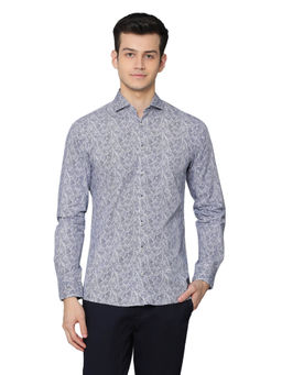 Bruun & Stengade - Navy Printed Casual Shirt