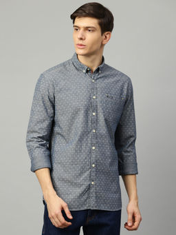 LINDBERGH - Blue Printed Casual Shirt