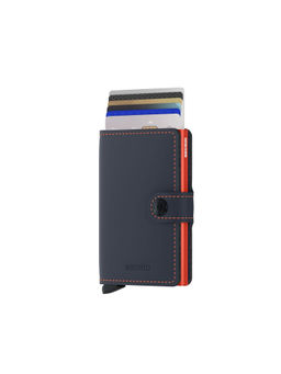 Secrid - Mini Wallet Matte Night Blue & Orange