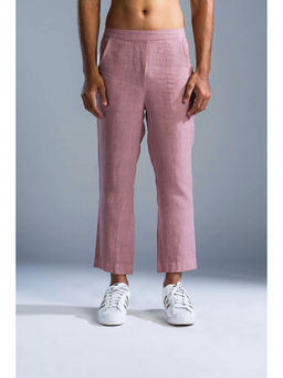 PRIMAL GRAY - Dusky Pink Linen Drop Crotch Trouser
