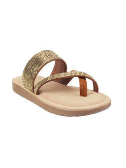 Catwalk - Brown Embellished Mules