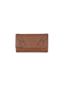 Baggit - Triangles Y G X Tan Large Wallet