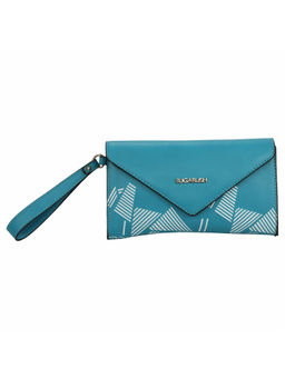 Sugarush - Turquoise Printed Clutch