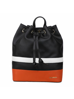 Sugarush - Black Self Design Backpack