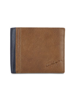 Tommy Hilfiger - Brennen Mens Global Coin Wallet Tan & Navy (8903496147667)