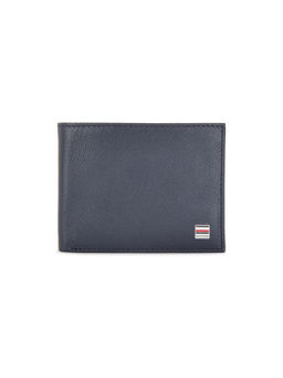 Tommy Hilfiger - Orchid Mens Leather Slimfold Wallet Navy Blue