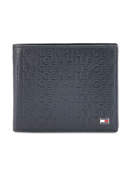 Tommy Hilfiger - Erik Mens Leather Passcase Wallet Navy