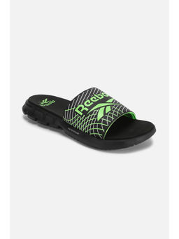 Reebok - Mens Troy Slippers Sliders Black & Green
