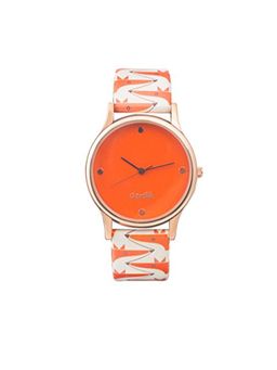Teal by CHUMBAK - White PU Leather Watch