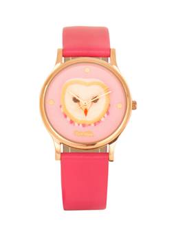 Teal by CHUMBAK - Red PU Leather Watch