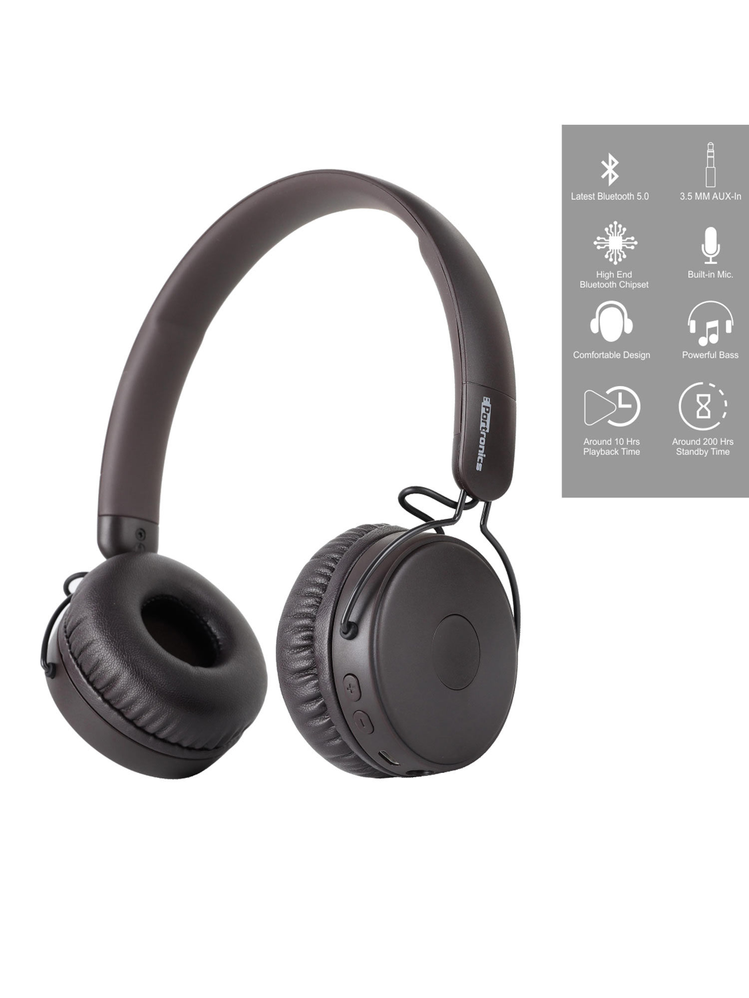 Buy Portronics Brown Muffs M Wireless 
