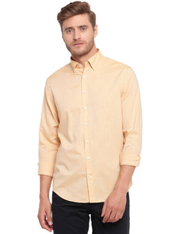 GANT - Yellow Plain Collar Neck Shirt