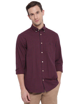 GANT - Red Checks Collar Neck Shirt