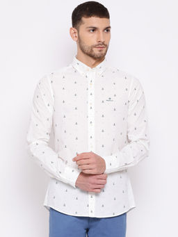 GANT - White Printed Shirt