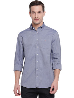 GANT - Blue Plain Collar Neck Shirt