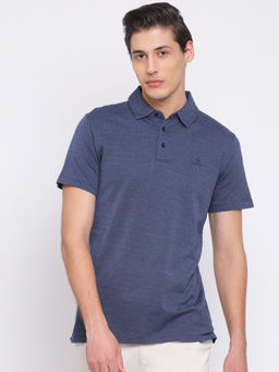 GANT - Blue Printed Polo T-Shirt