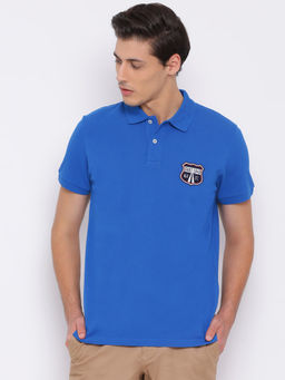 GANT - Blue Plain Polo T-Shirt