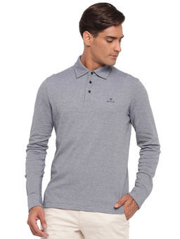 GANT - Blue Plain Polo T-Shirt