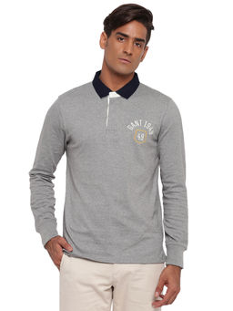GANT - Grey Plain Polo T-Shirt