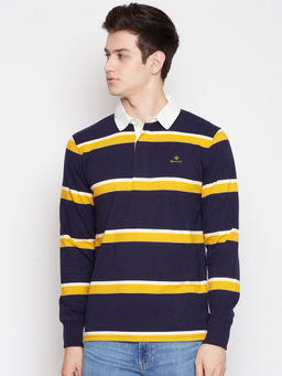 GANT - Navy Blue Stripes Polo T-Shirt