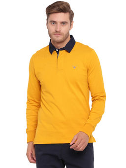 GANT - Yellow Plain Polo T-Shirt
