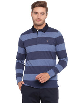 GANT - Blue Stripes Polo T-Shirt
