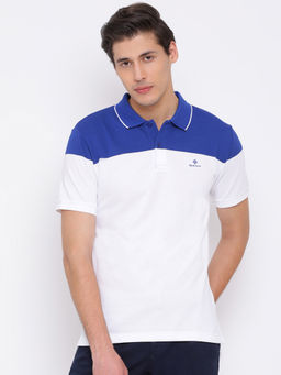 GANT - White Plain Polo T-Shirt