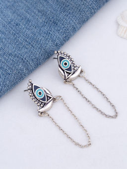 Voylla - Evil Eyes Half Wing Earrings