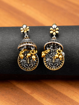 Voylla - Gullak Antique Jhumka Style Earrings