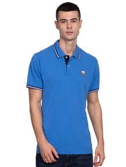 GANT - Blue Solid Polo T-Shirt