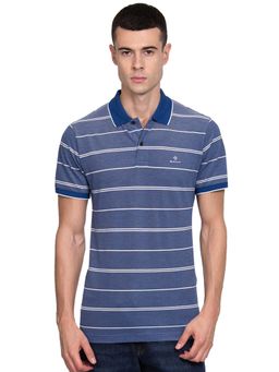 GANT - Blue Stripes Polo T-Shirt