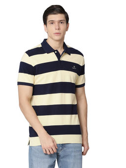 GANT - Yellow Stripes Printed T-Shirt
