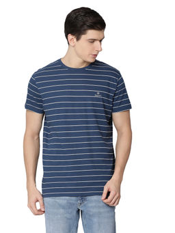 GANT - Blue Stripes Printed T-Shirt