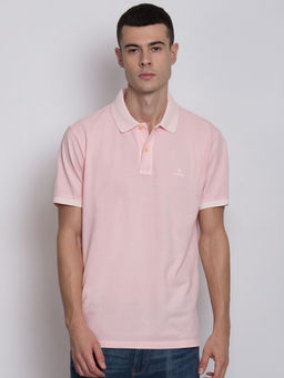 GANT - Pink Plain Polo T-Shirt